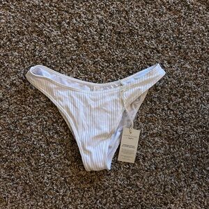 Kenny Flowers White Striped bikini bottom